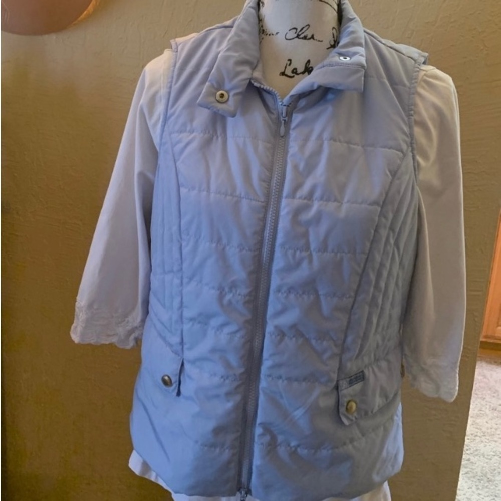 Liz Claiborne Soft Blue Puffer Vest